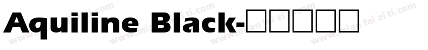 Aquiline Black字体转换